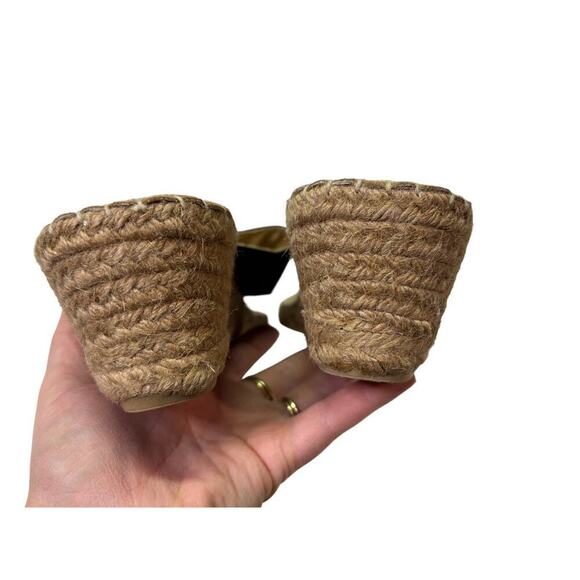 Croft & Barrow Black Shimmery Wedge Sandal/ Flip Flop/ Slip-On Shoe Women's 11 - Picture 7 of 10